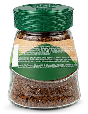 Café liofilizado sabor natural de Colombia Juan Valdez Orgánico 95 g