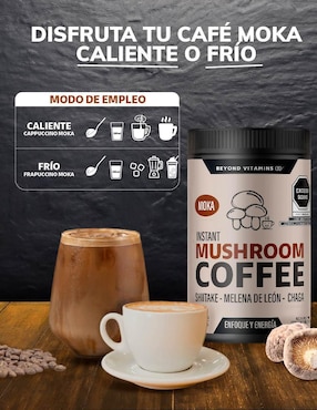 Café soluble sabor moka de México Beyond Vitamins 256.5 g