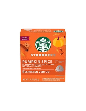 Cápsulas de café de especias Starbucks Nespresso Vertuo 8 cápsulas