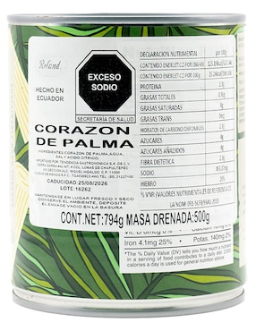 Conserva de palmitos Roland