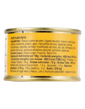 Paté puro pato Lafitte