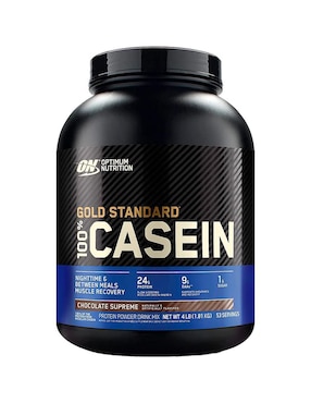 Gold Standard 100% Casein Optimum Nutrition con proteína de suero de leche sabor chocolate