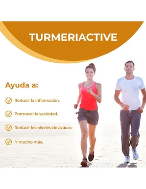 Concentrado Líquido de Cúrcuma Activada con Pimienta Negra y Vinagre de Manzana Turmeriactive sabor jengibre de 375 ml