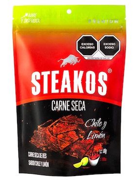Carne seca Steakos chile y limón