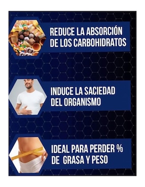 Bloqueador de Carbohidratos Alpha Nutrition con multivitaminico sabor natural