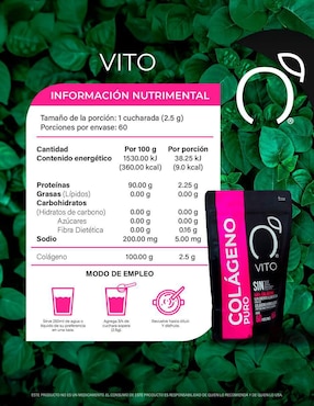 Colágeno Hidrolizado Puro Vito - Vitaminas Totales