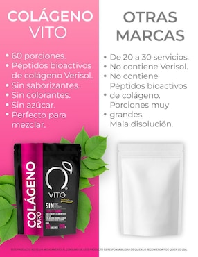 Colágeno Hidrolizado Puro Vito - Vitaminas Totales