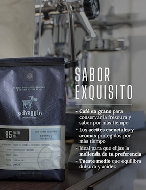 Café espresso de grano sabor especias de México Selvaggio 470 g