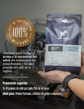 Café espresso de grano sabor especias de México Selvaggio 470 g