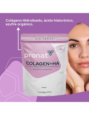 Kit de suplementos alimenticios Colágeno Hidrolizado + HA (500 Gr) - Pronat Pronat