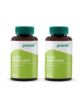 Kit de suplementos alimenticios Alga Spirulina Polvo Pronat