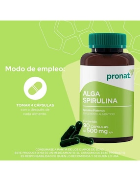 Kit de suplementos alimenticios Alga Spirulina Pronat