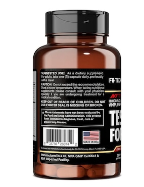 Testo Force X1 Fuerza Hombres Naturelab con maca de 120 cápsulas