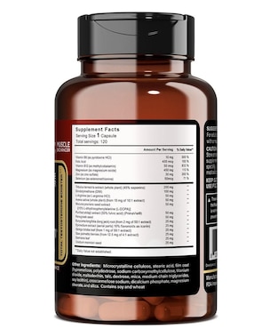 Testo Force X1 Fuerza Hombres Naturelab con maca de 120 cápsulas