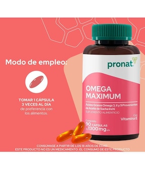 Kit de suplementos alimenticios Omega Maximum Pronat