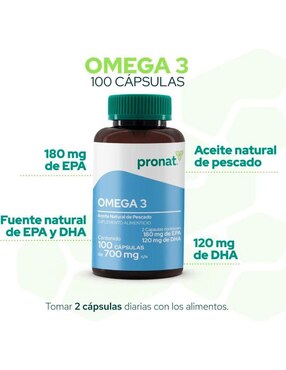 Kit de suplementos alimenticios Omega 3 Pronat