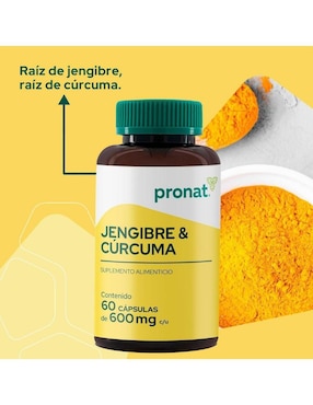 Kit de suplementos alimenticios Jengibre & Cúrcuma Pronat