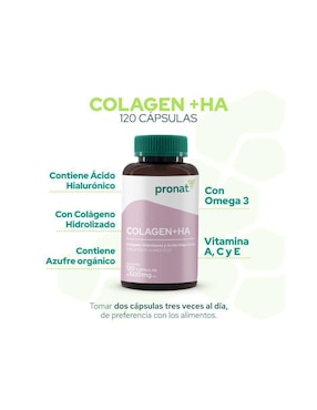 Kit de suplementos alimenticios Colágeno Hidrolizado + HA Pronat