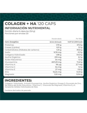 Kit de suplementos alimenticios Colágeno Hidrolizado + HA Pronat