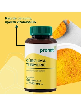 Kit de suplementos alimenticios Cúrcuma Turmeric Pronat