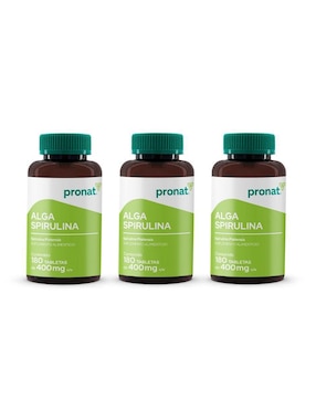 Kit de suplementos alimenticios Alga Spirulina Pronat