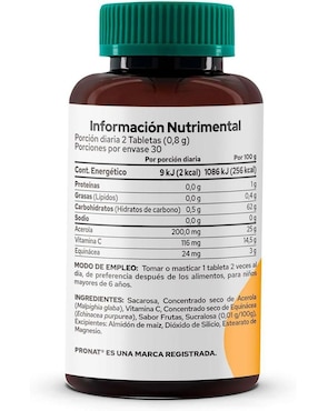 Kit de suplementos alimenticios Acerola & Equinacea Infantil Pronat