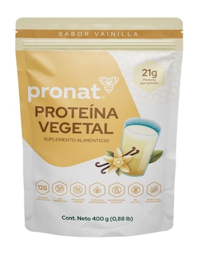 Set de suplementos alimenticios proteína vegetal vainilla Pronat