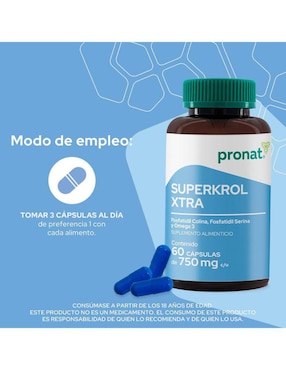 Kit de suplementos alimenticios Superkrol Xtra 60 Cápsulas - Pronat Pronat