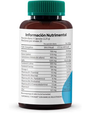 Kit de suplementos alimenticios Superkrol Xtra 60 Cápsulas - Pronat Pronat