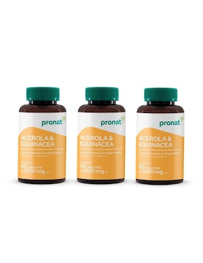 Kit de suplementos alimenticios de Acerola y Equinácea Pronat