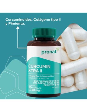 Kit de suplementos alimenticios Curcumin Xtra Colágeno Tipo 2 - Pronat Pronat