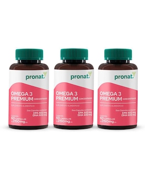 Kit de suplementos alimenticios Omega 3 Premium 60 Cápsulas - Pronat Pronat