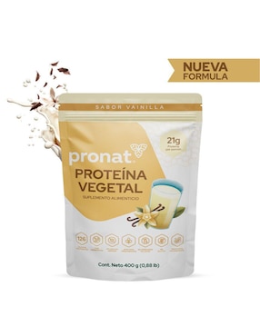 Set de suplementos alimenticios proteína vegetal vainilla Pronat