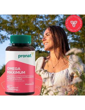 Kit de suplementos alimenticios Omega Maximum Omega 3, 6 y 9, 90 Cápsulas - Pronat Pronat