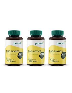 Duo Biotics Pronat con inulina de agave, lactobacillus acidophilus