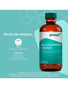 Glucosamina Liquida Pronat sabor uva