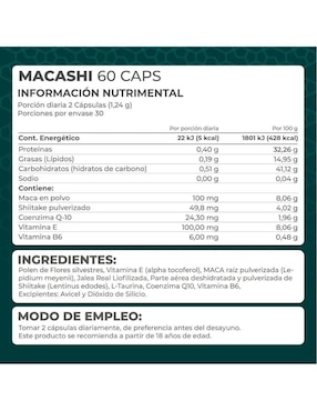 Macashi Pronat con maca