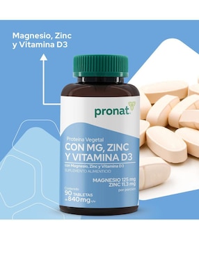 Proteína Vegetal con magnesio, Zinc & Vitamina D3 Pronat con magnesio