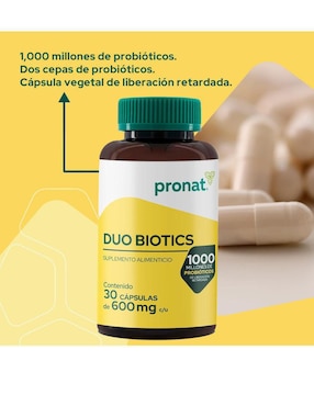 Duo Biotics Pronat con inulina de agave, lactobacillus acidophilus