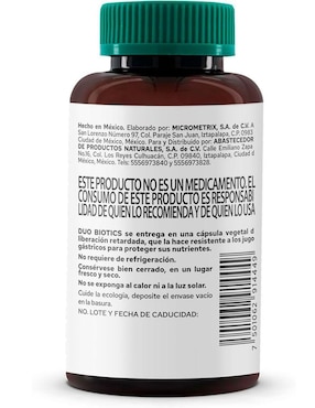 Duo Biotics Pronat con inulina de agave, lactobacillus acidophilus
