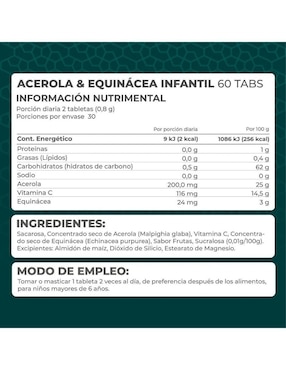 Acerola & Equinácea Kids + Omega 3 Pronat con dha, epa y vitamina e sabor frutas