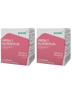 Omega 3 Salmón Plus Pronat con dha, epa y vitamina e