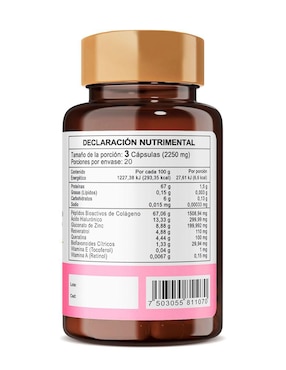 Hair, Skin & Nails Neosci con Ácido Hialurónico Naturelab con ácido hialurónico de 60 cápsulas