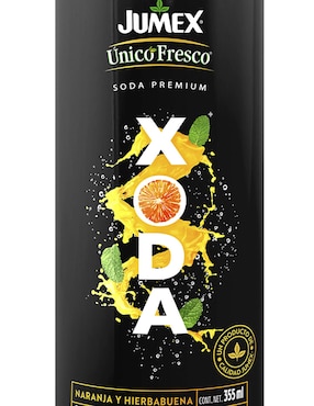 Agua gasificada Xoda sabor Naranja y hierbabuena