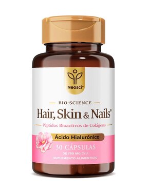Hair, Skin & Nails Neosci con Ácido Hialurónico Naturelab con ácido hialurónico de 30 cápsulas
