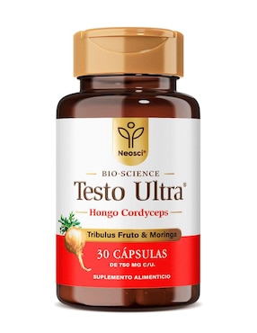 Testo Ultra Neosci con Moringa Naturelab con moringa, alubia blanca de 30 cápsulas