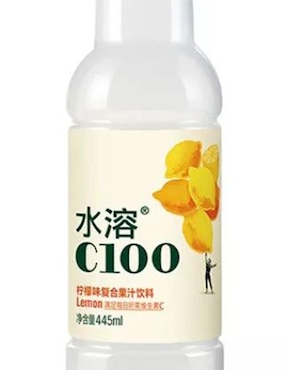 Limonada Lemon C-100 sabor manzana y limón 445 ml