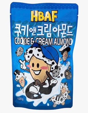 Paquete de snacks Cookies and cream almond Hbaf