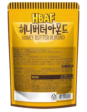 Paquete de Snacks Almendras con cubierta Hbaf