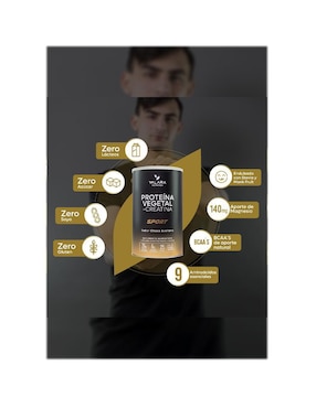Proteína Vegana Sport VALARA + Creatina Monohidratada - Máxima Pureza - Suplemento Deportivo En Polvo - Sin Azúcar - Con Probióticos Y Prebióticos Valara Nutrition sabor choco-avellana